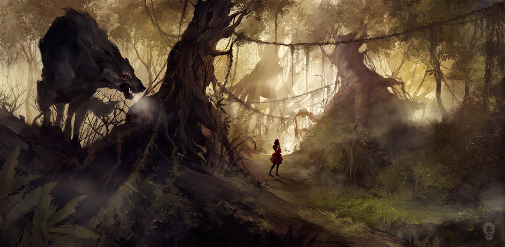 1021x500_564_The_Big_Bad_Wolf_2d_fantasy_forest_kid_wolf_child_picture_image_digital_art